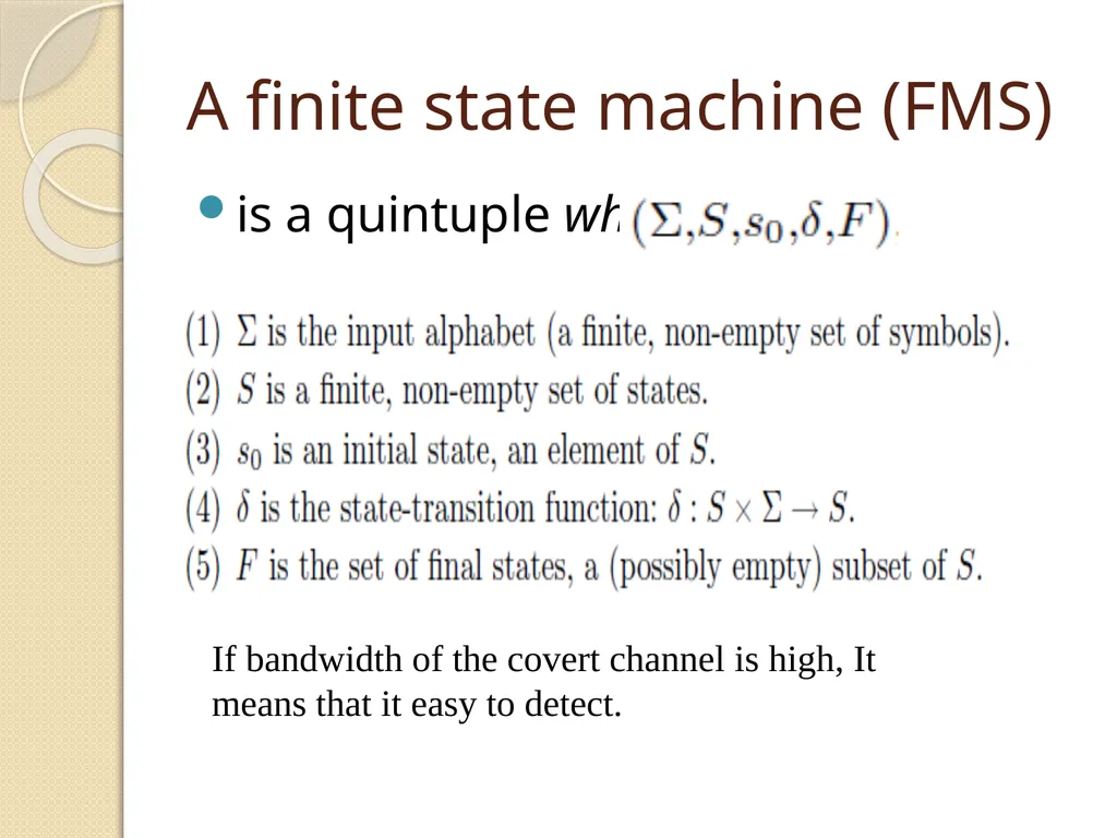 Western Michigan University Covert Timing Channels - slide 10 of 26