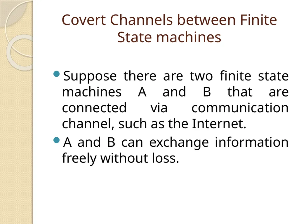 Western Michigan University Covert Timing Channels - slide 7 of 26