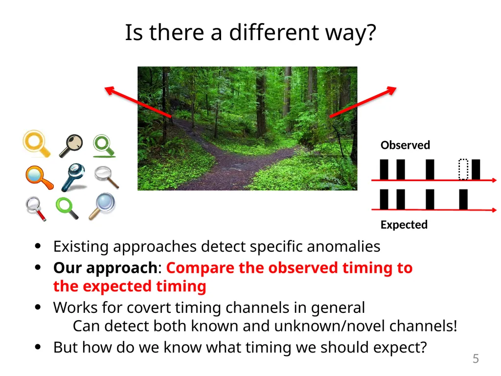Detecting Covert Timing Channels with - slide 5 of 26