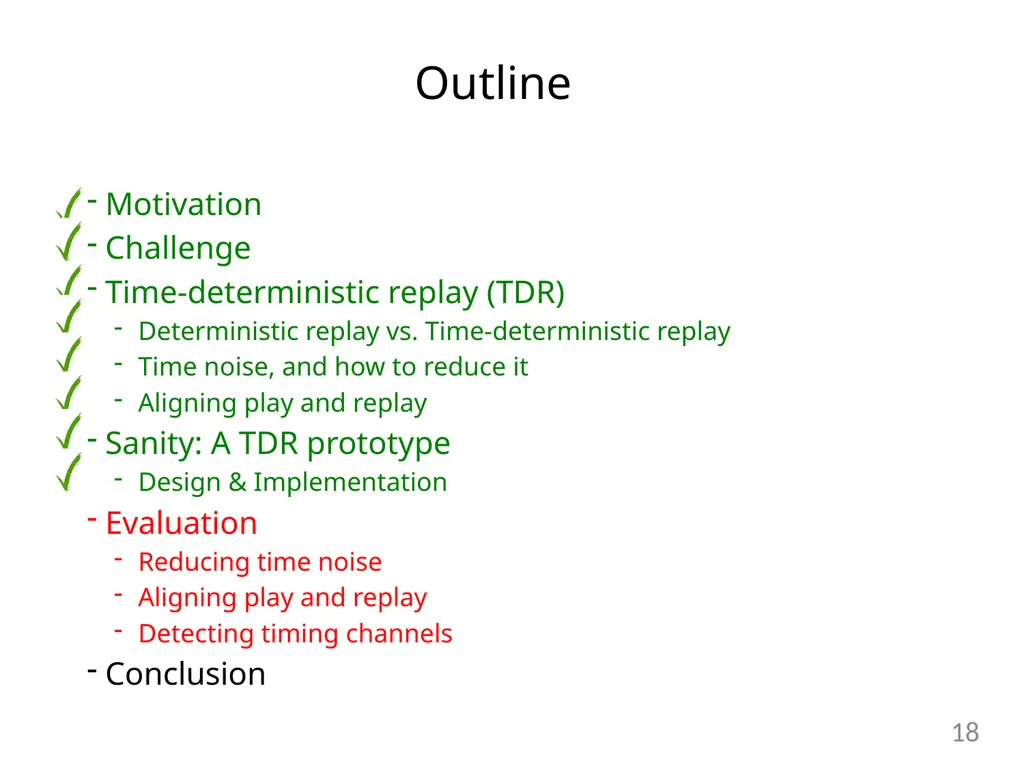 Detecting Covert Timing Channels with - slide 18 of 26