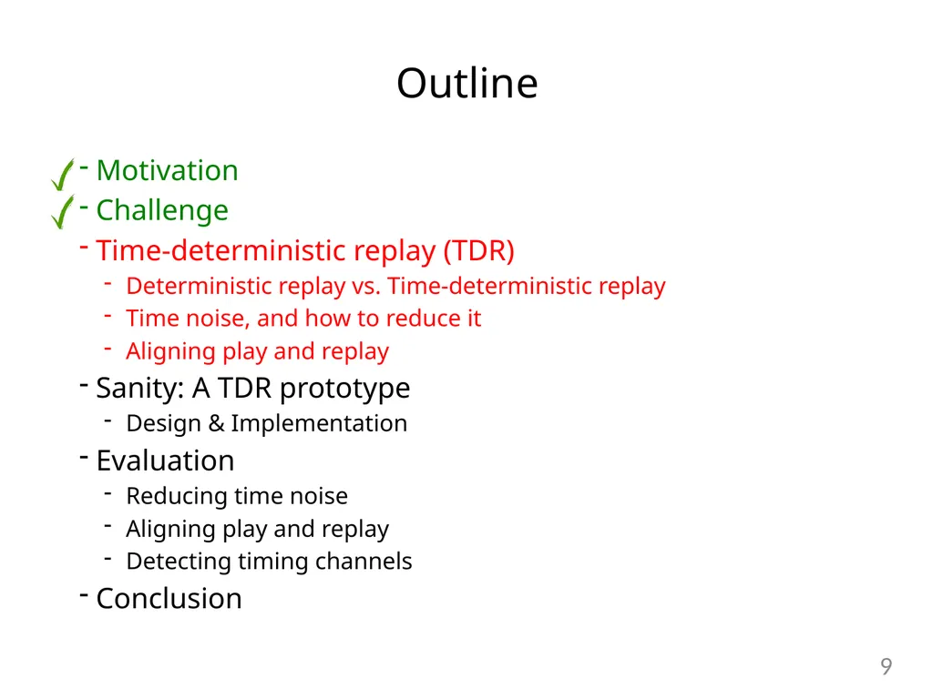 Detecting Covert Timing Channels with - slide 9 of 26