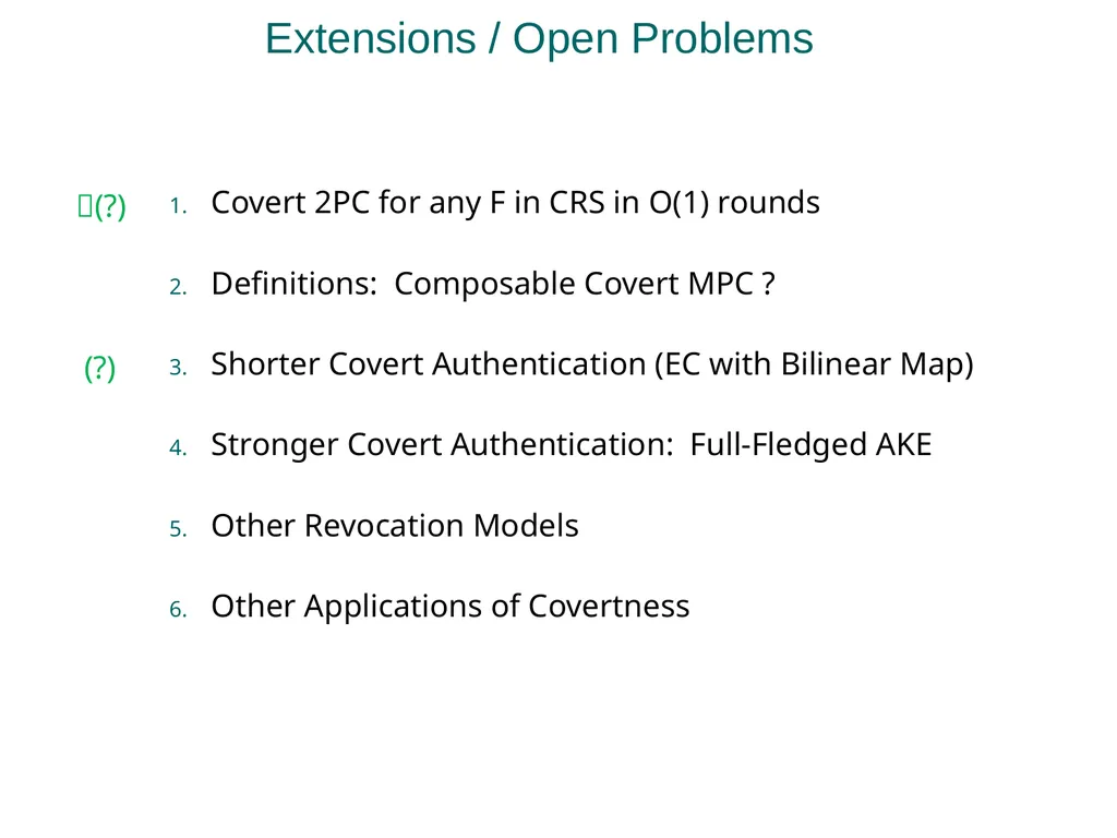 Practical Covert Authentication Stanislaw Jarecki - slide 22 of 23