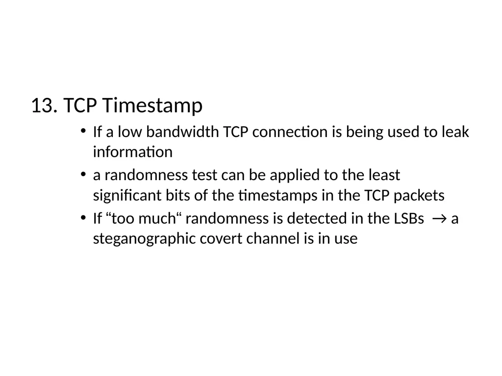 Information Hiding: Covert Channels Amir - slide 31 of 49