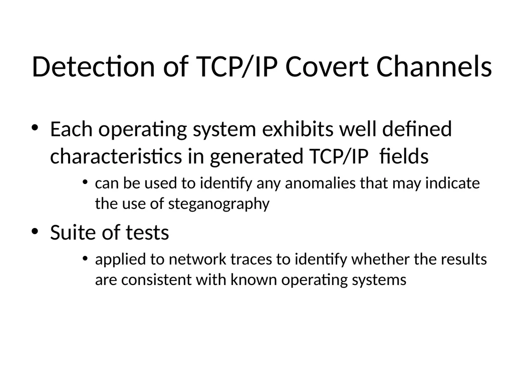 Information Hiding: Covert Channels Amir - slide 25 of 49