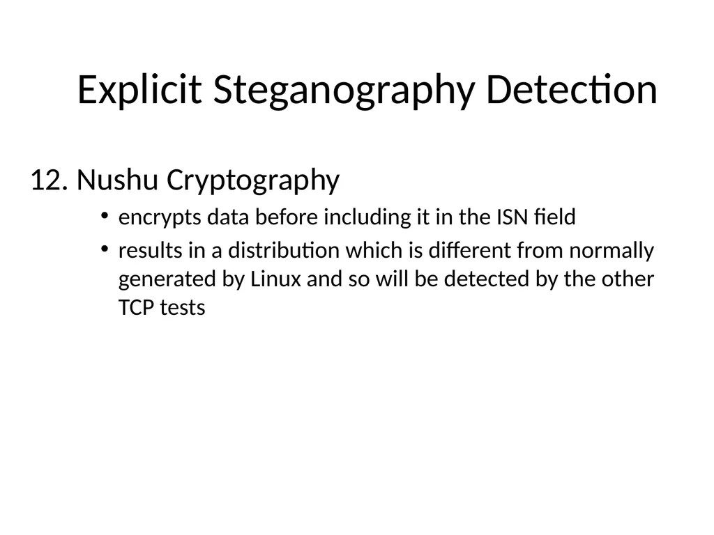 Information Hiding: Covert Channels Amir - slide 30 of 49