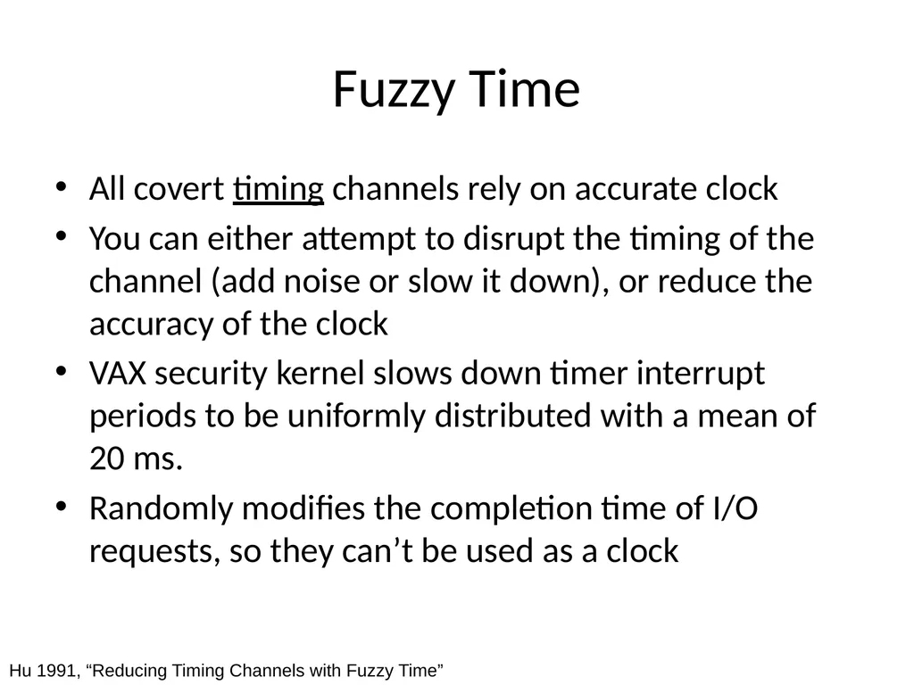 Information Hiding: Covert Channels Amir - slide 44 of 49