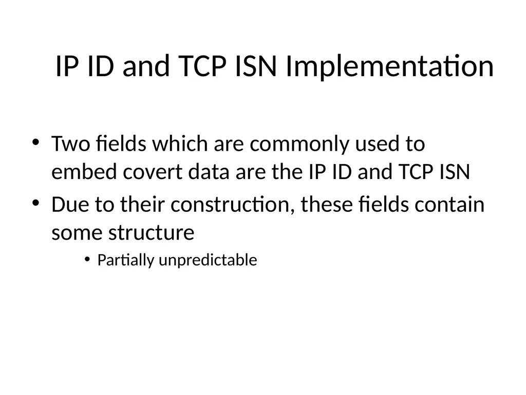 Information Hiding: Covert Channels Amir - slide 24 of 49