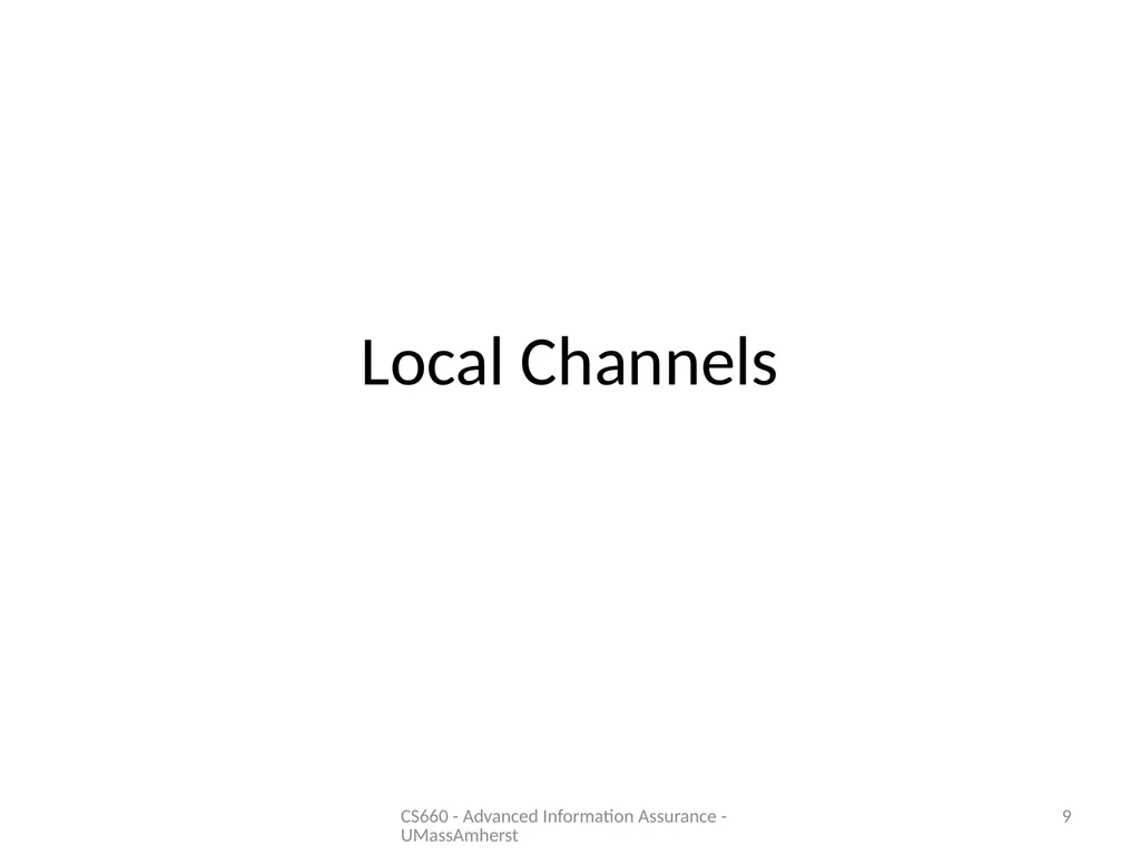 Information Hiding: Covert Channels Amir - slide 9 of 49