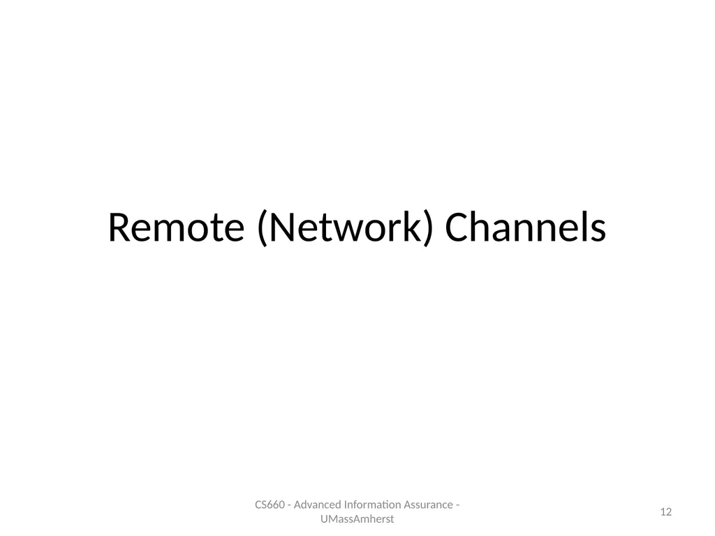 Information Hiding: Covert Channels Amir - slide 12 of 49