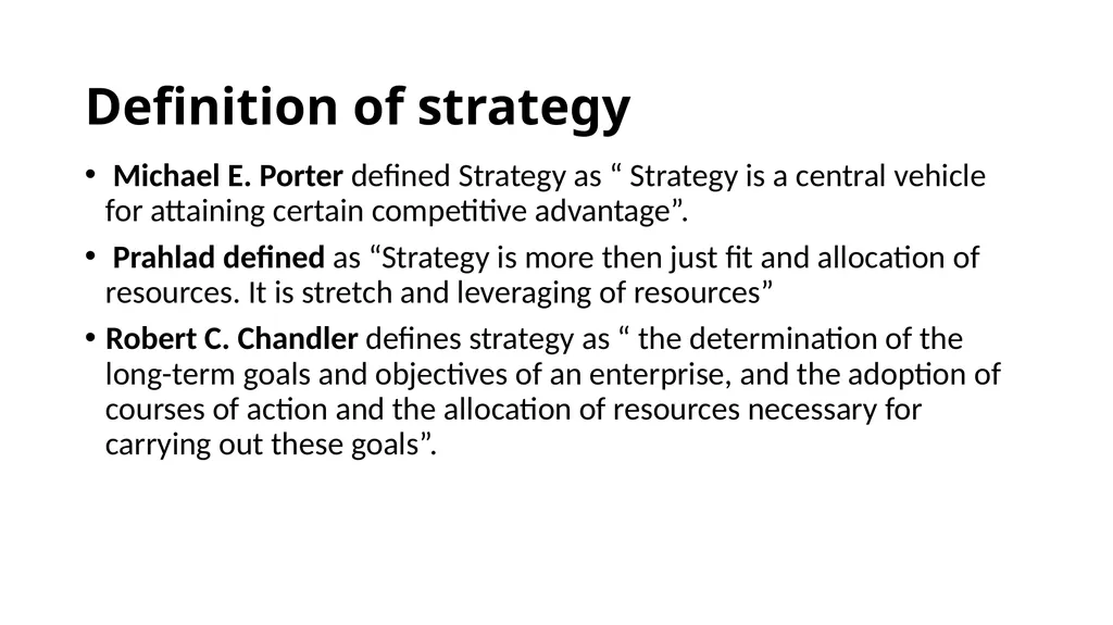 Introduction to Strategic Management I B.com - slide 3 of 5