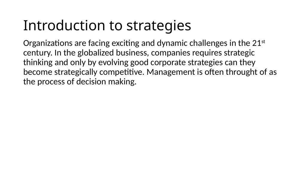 Introduction to Strategic Management I B.com - slide 2 of 5