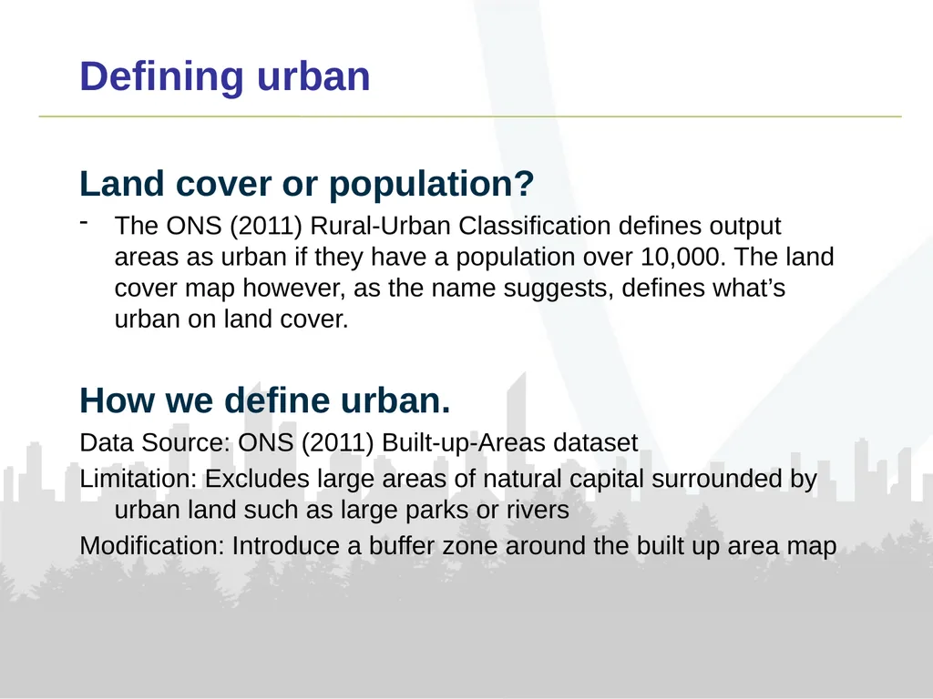 Urban Ecosystem Accounts Emily Connors Office for - slide 4 of 12