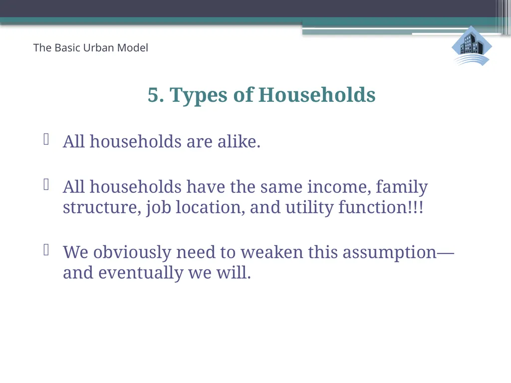 ECN741: Urban Economics The Basic Urban Model 1: - slide 18 of 42