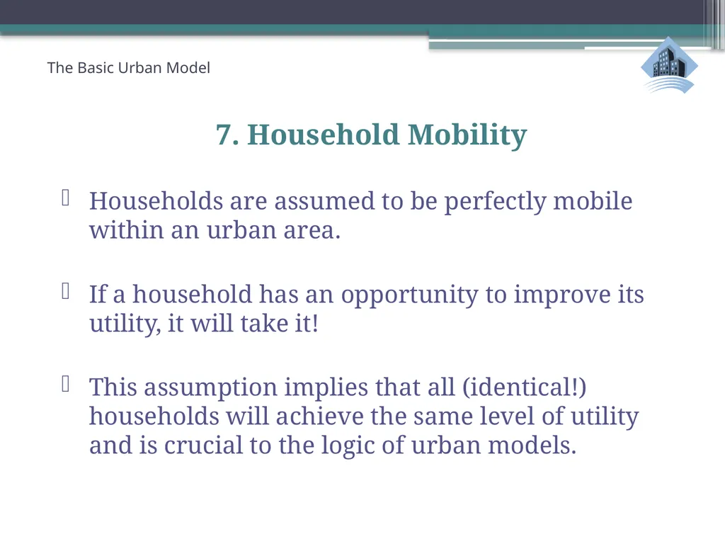 ECN741: Urban Economics The Basic Urban Model 1: - slide 20 of 42