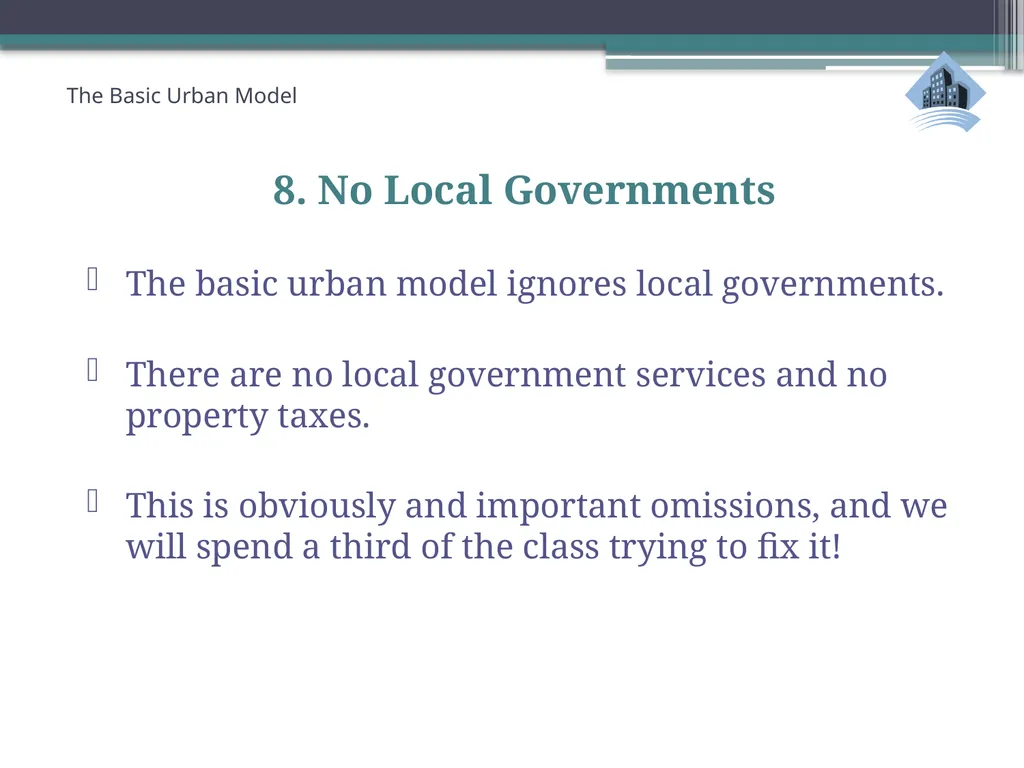 ECN741: Urban Economics The Basic Urban Model 1: - slide 21 of 42