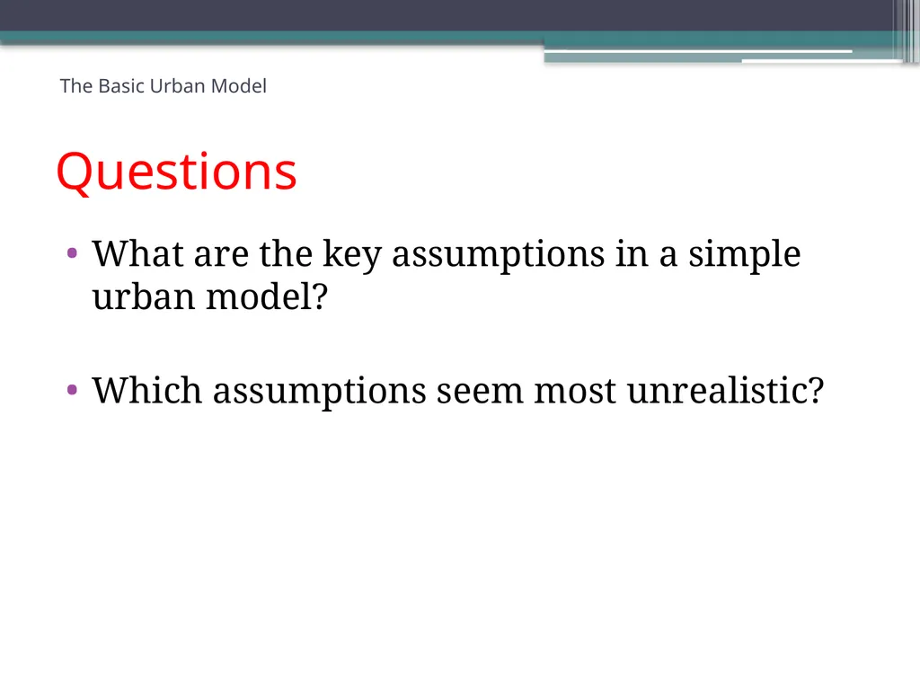 ECN741: Urban Economics The Basic Urban Model 1: - slide 22 of 42