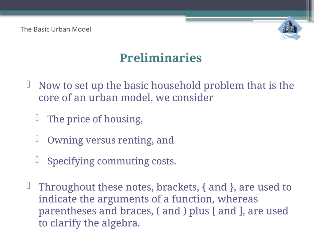 ECN741: Urban Economics The Basic Urban Model 1: - slide 24 of 42