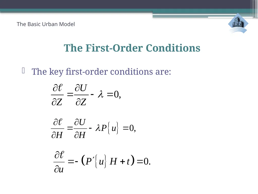 ECN741: Urban Economics The Basic Urban Model 1: - slide 30 of 42