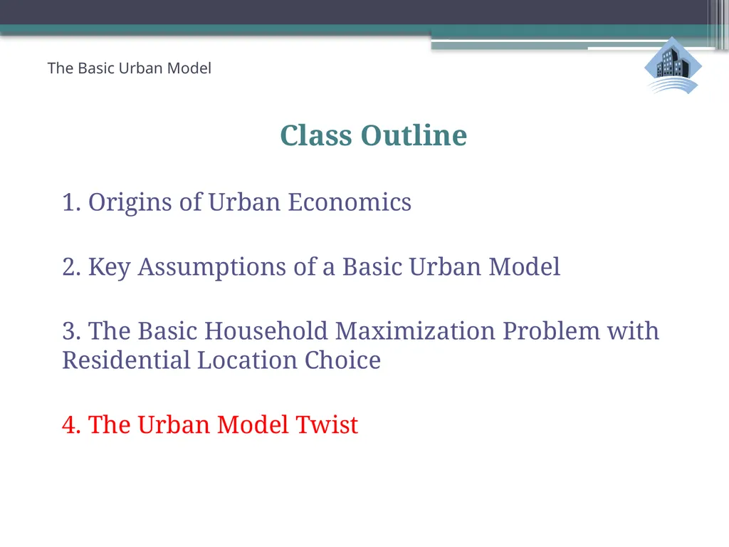 ECN741: Urban Economics The Basic Urban Model 1: - slide 35 of 42