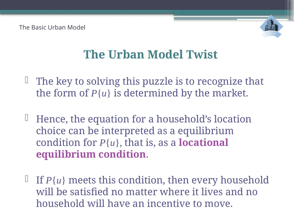ECN741: Urban Economics The Basic Urban Model 1: - slide 36 of 42