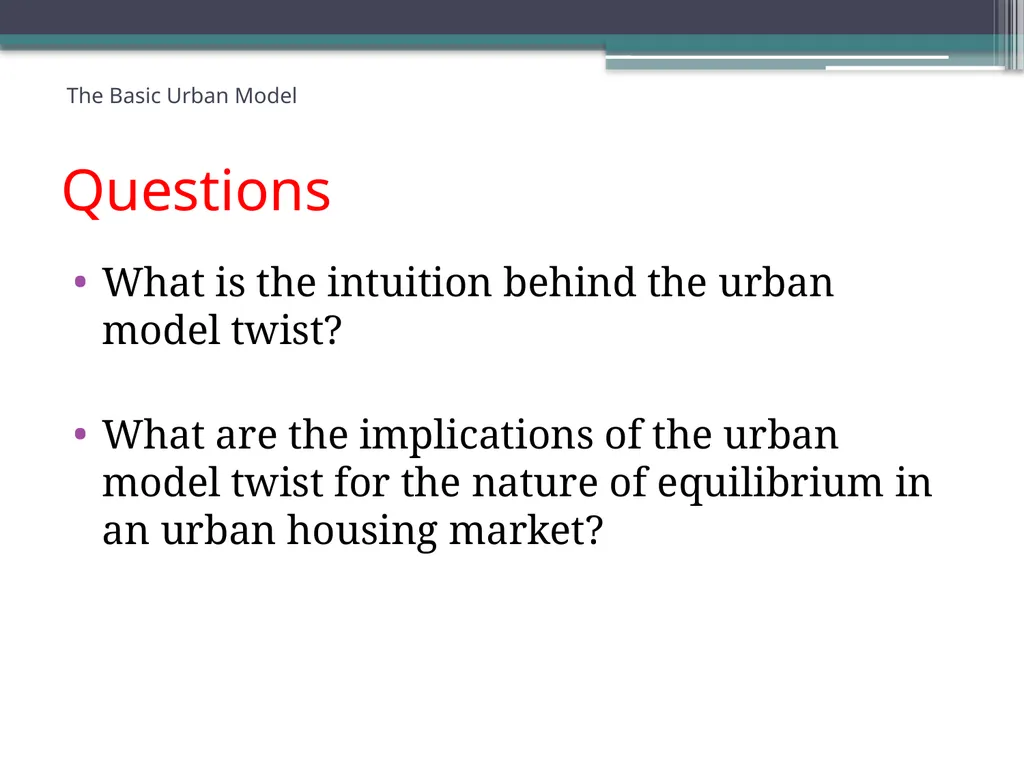 ECN741: Urban Economics The Basic Urban Model 1: - slide 41 of 42