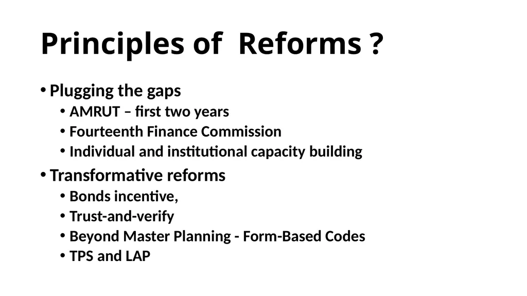 AMRUT: Transforming Urban Landscape Preparation of - slide 3 of 4