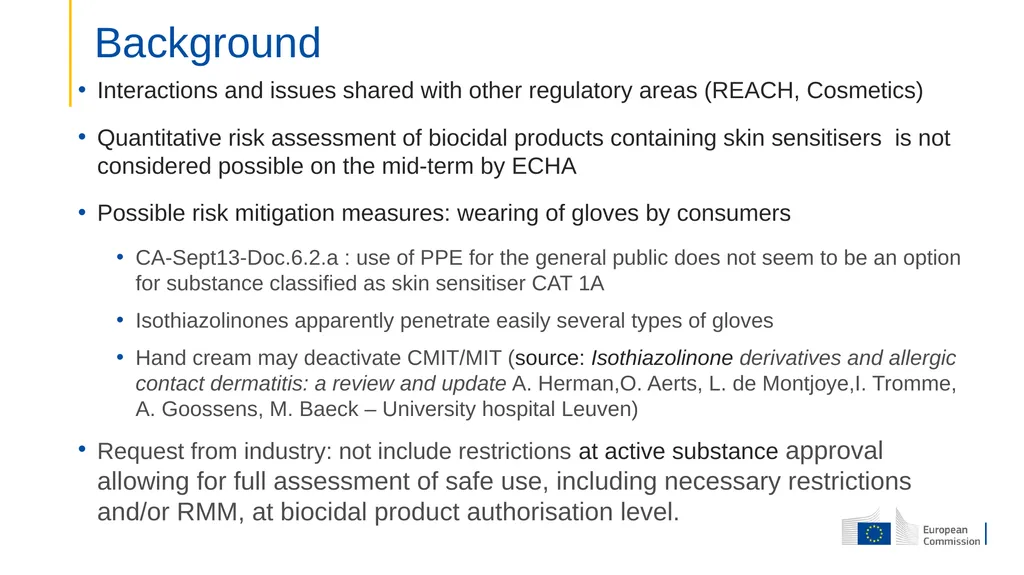 Reflections on the availability of preservatives - slide 3 of 10