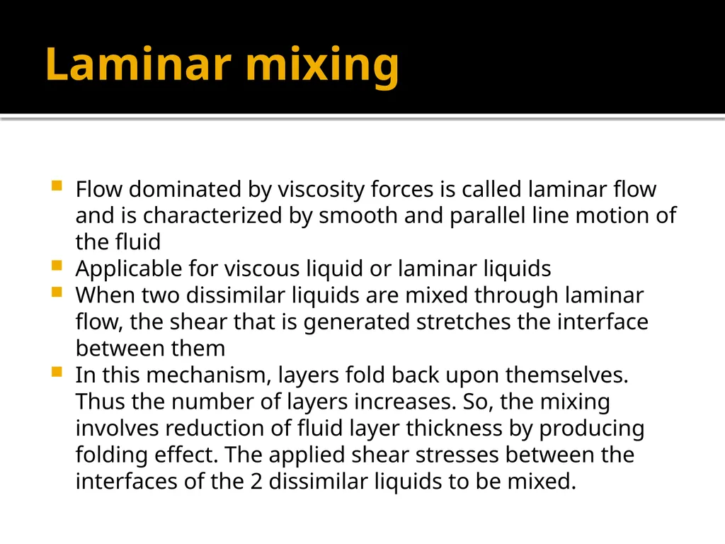 MIXING – Unit operation-General introduction, - slide 15 of 28