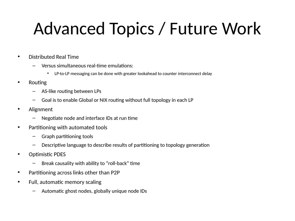 Distributed Simulation with NS-3 Ken Renard US - slide 37 of 38