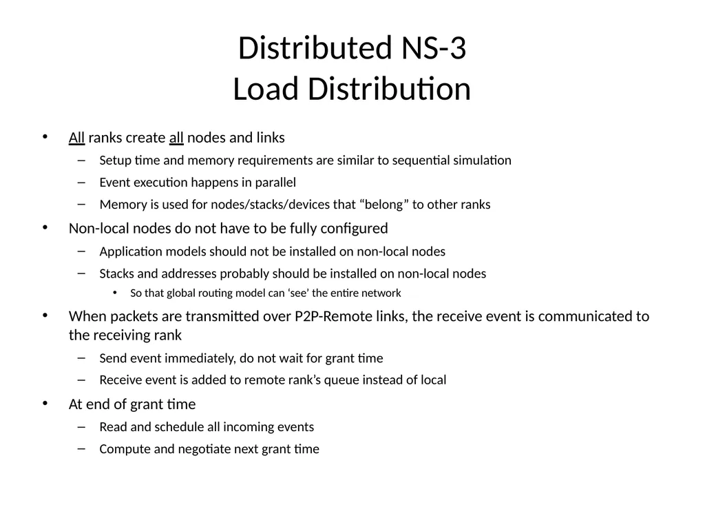 Distributed Simulation with NS-3 Ken Renard US - slide 20 of 38