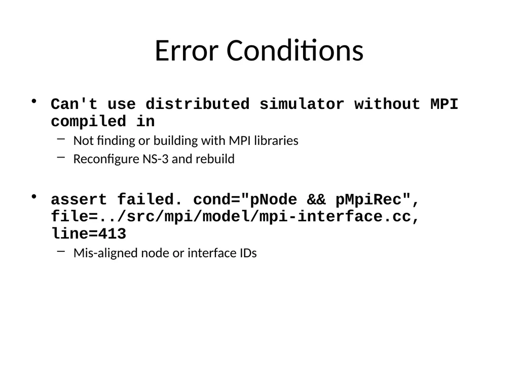 Distributed Simulation with NS-3 Ken Renard US - slide 34 of 38