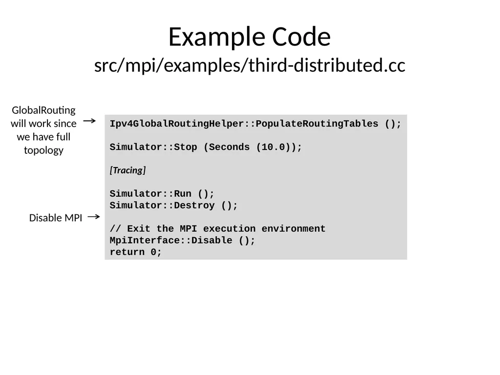 Distributed Simulation with NS-3 Ken Renard US - slide 33 of 38