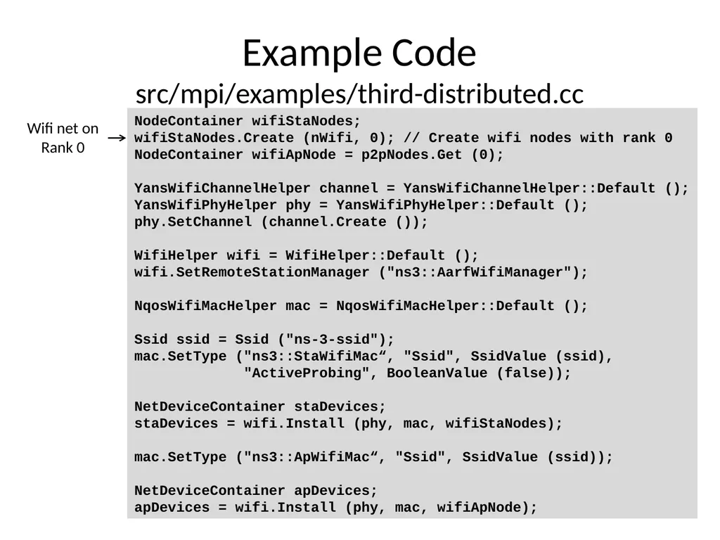 Distributed Simulation with NS-3 Ken Renard US - slide 30 of 38