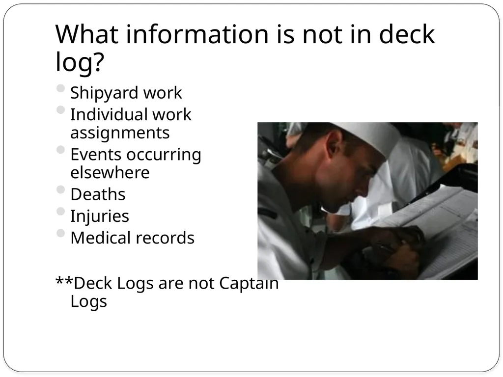 Navy/Marine Corps Watch Standing Learning Topics - slide 12 of 15