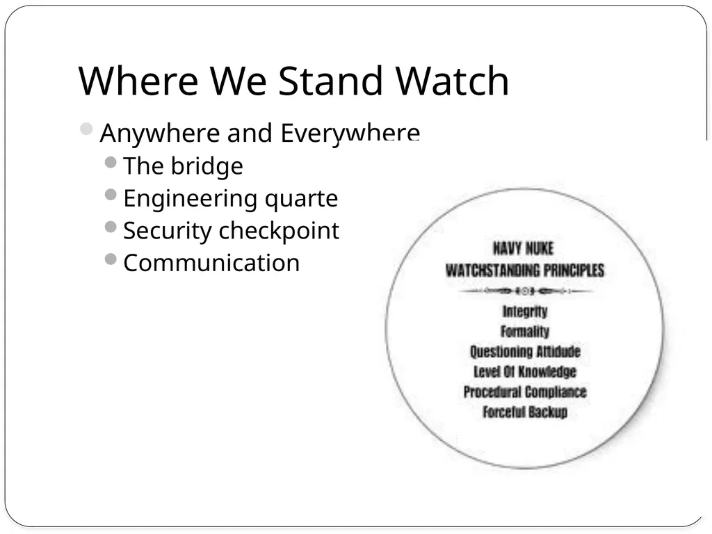 Navy/Marine Corps Watch Standing Learning Topics - slide 7 of 15
