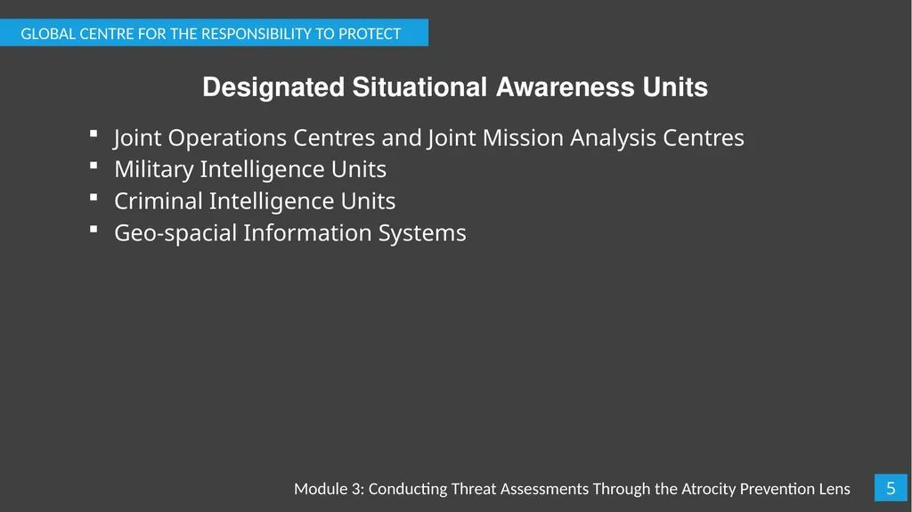 Module 3: Conducting Threat Assessments Through - slide 6 of 20