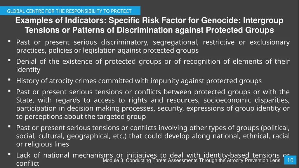 Module 3: Conducting Threat Assessments Through - slide 11 of 20