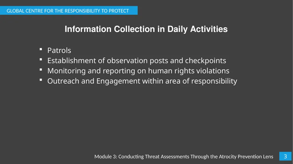 Module 3: Conducting Threat Assessments Through - slide 4 of 20