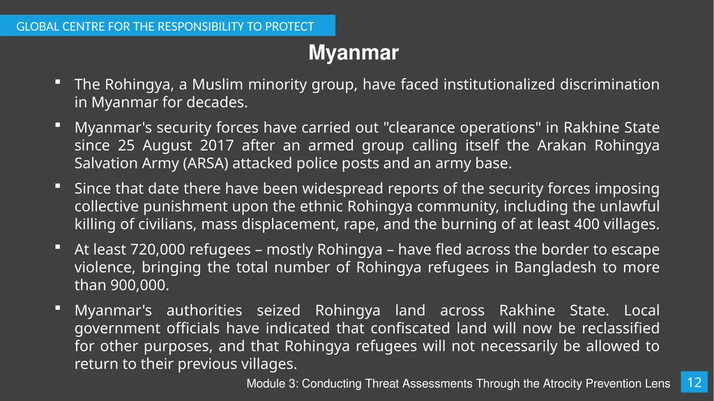 Module 3: Conducting Threat Assessments Through - slide 13 of 20