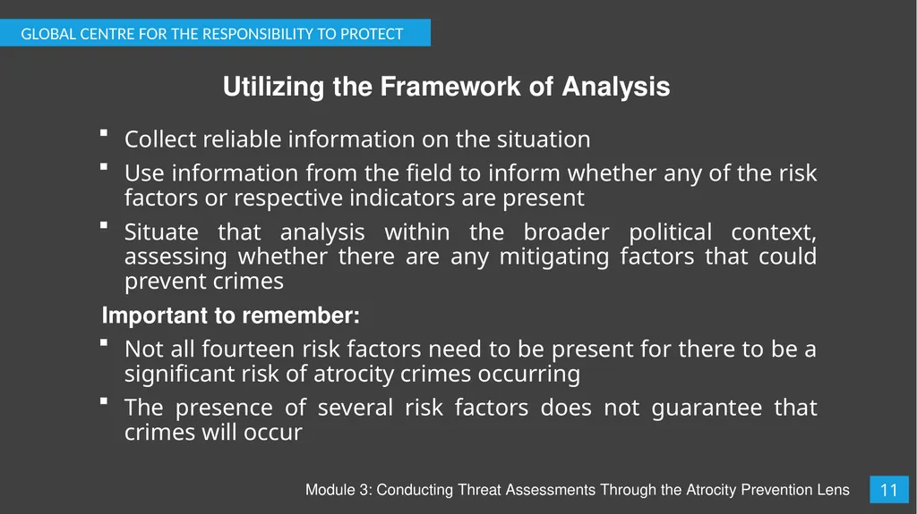 Module 3: Conducting Threat Assessments Through - slide 12 of 20