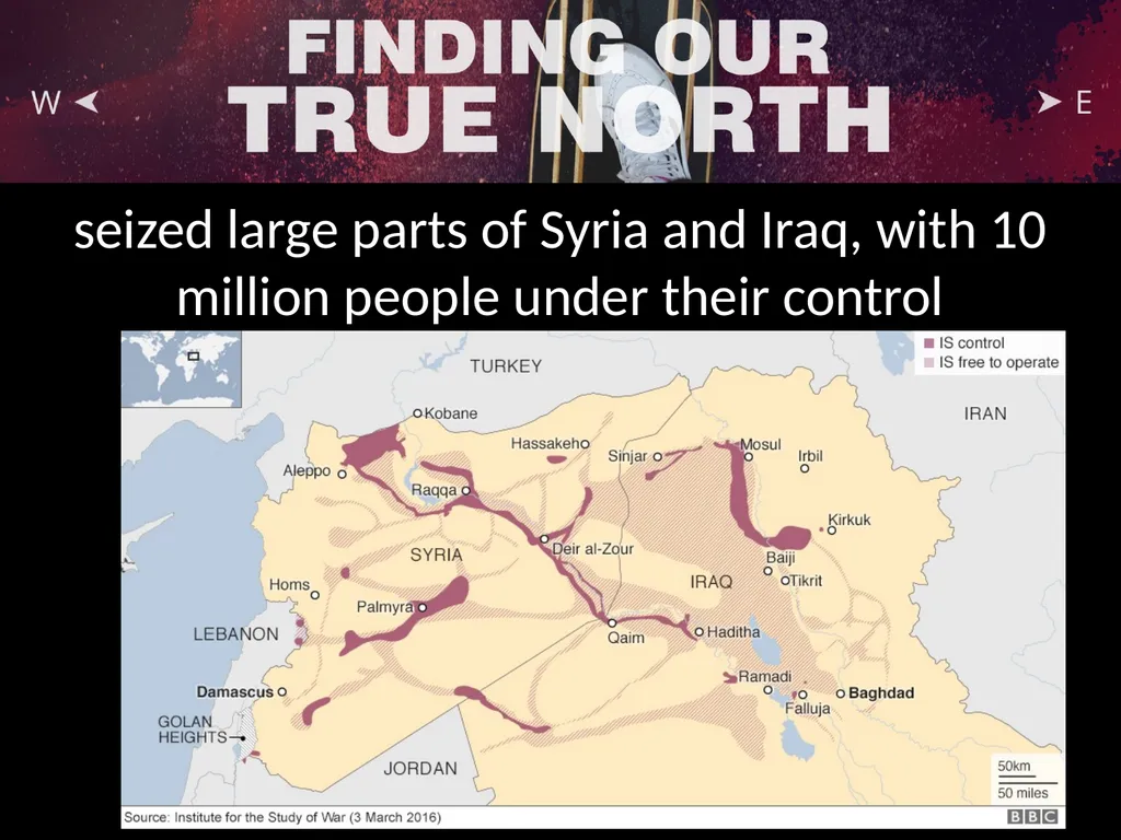 The Islamic State (IS) burst on to the - slide 6 of 29