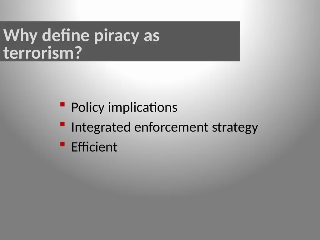 Somali Maritime Predation Traditional Piracy or a - slide 17 of 19