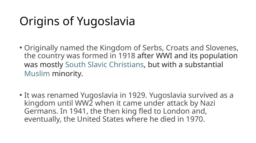 The Bosnian Wars in 1990s Were they worth it? What - slide 3 of 24