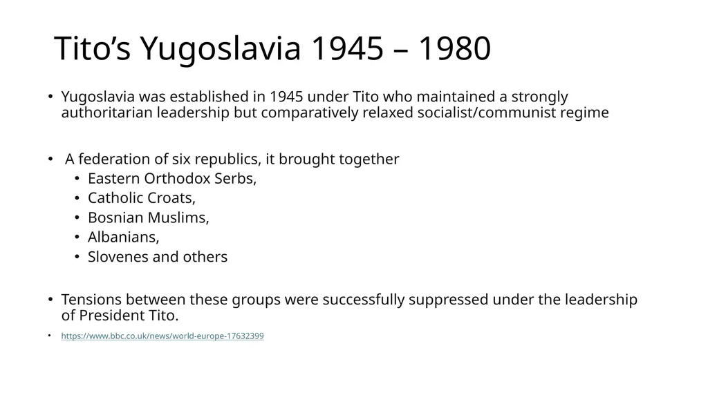 The Bosnian Wars in 1990s Were they worth it? What - slide 4 of 24
