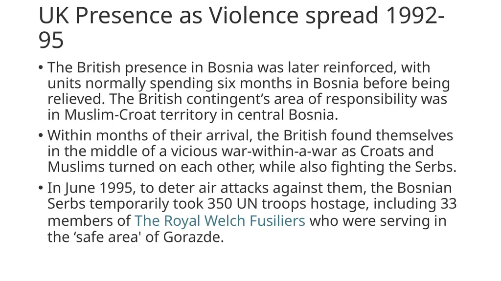 The Bosnian Wars in 1990s Were they worth it? What - slide 16 of 24