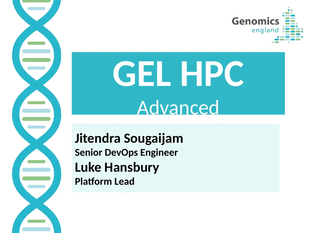 GEL HPC Advanced Jitendra Sougaijam Senior DevOps