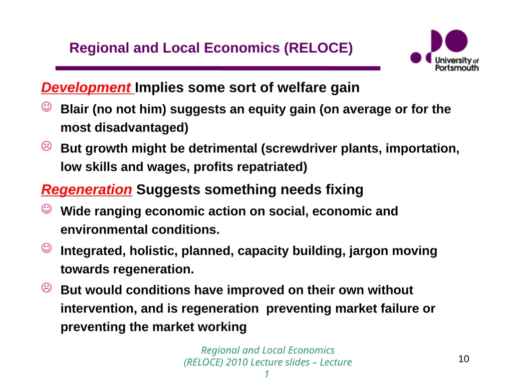 1 Introduction to Regional and Local Economics - slide 10 of 19