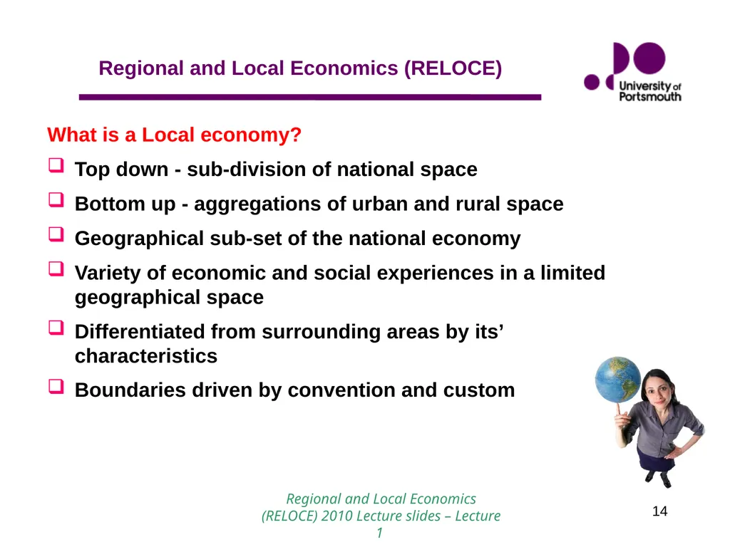 1 Introduction to Regional and Local Economics - slide 14 of 19