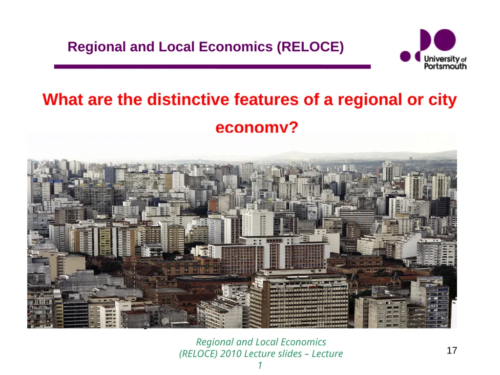 1 Introduction to Regional and Local Economics - slide 17 of 19