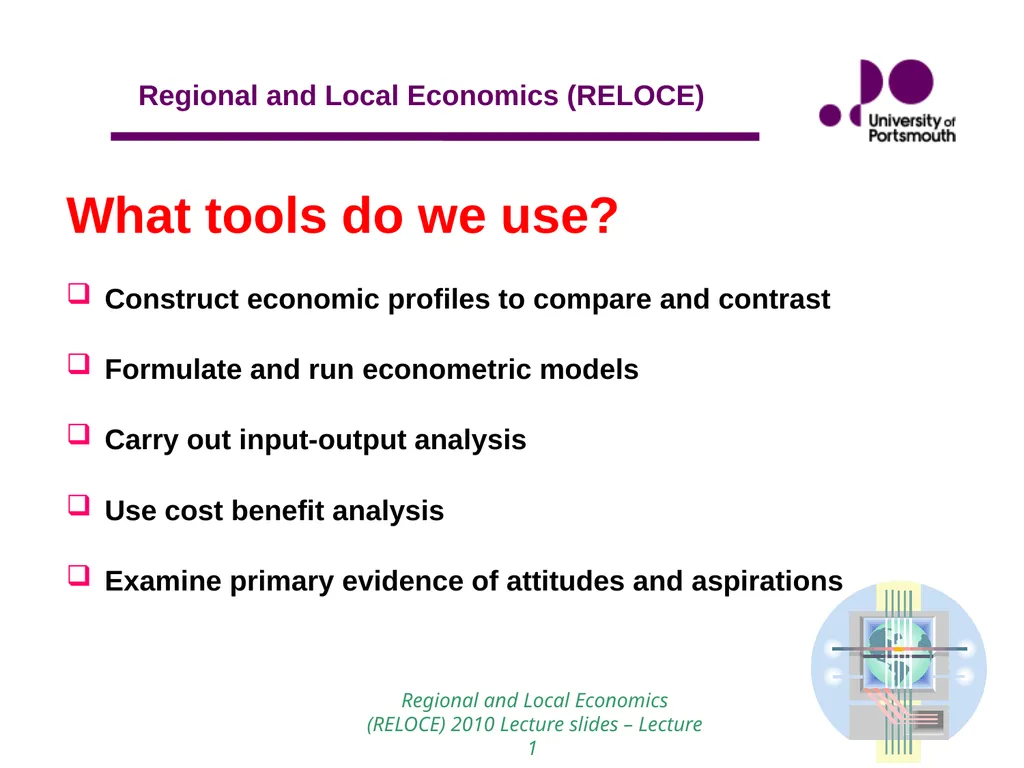 1 Introduction to Regional and Local Economics - slide 18 of 19